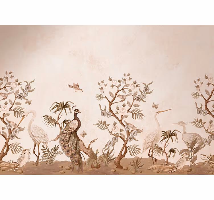 Toile fenêtre rustique faune vintage - TenStickers