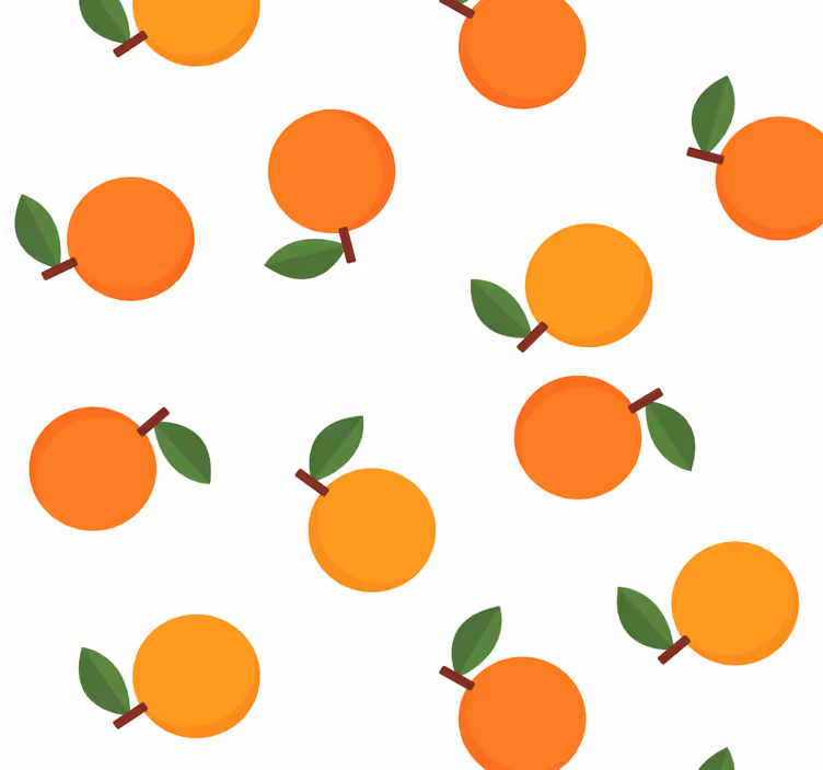 Toile fenêtre orange oranges élégantes - TenStickers