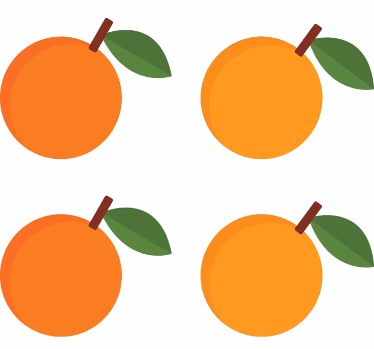 Toile fenêtre orange pack d'autocollants élégants - TenStickers