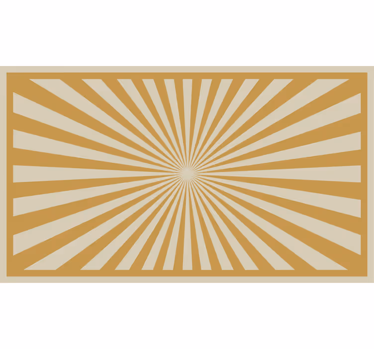 Toile fenêtre orange tapis éclat de soleil - TenStickers