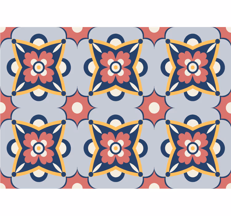 Toile fenêtre extérieur design coloré du sud - TenStickers