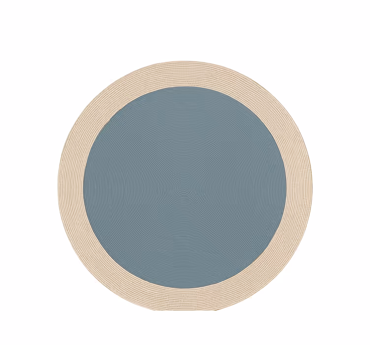 Toile fenêtre extérieur design rond bicolore - TenStickers