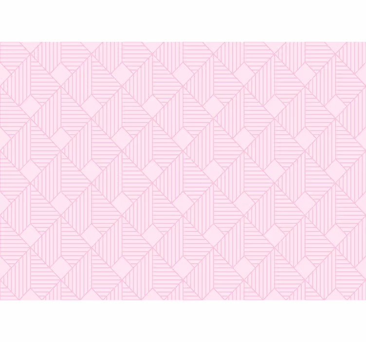 Toile fenêtre extérieur motif géométrique rose abstrait - TenStickers