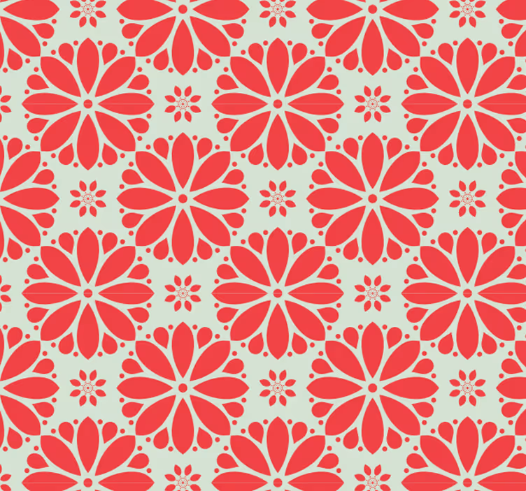 Toile fenêtre extérieur motifs géométriques floraux - TenStickers
