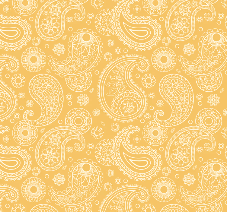 Toile fenêtre extérieur motif paisley arabe - TenStickers