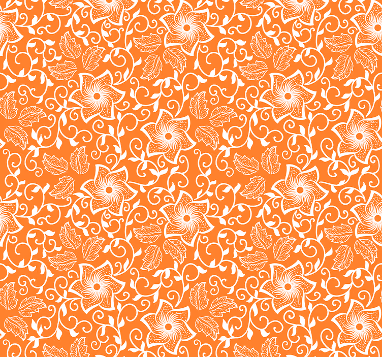 Toile fenêtre extérieur fleurs paisley - TenStickers