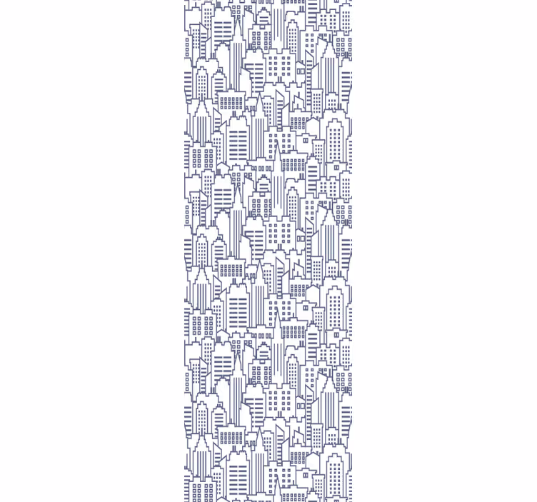 Toile fenêtre chambre adolescent motif urbain - TenStickers