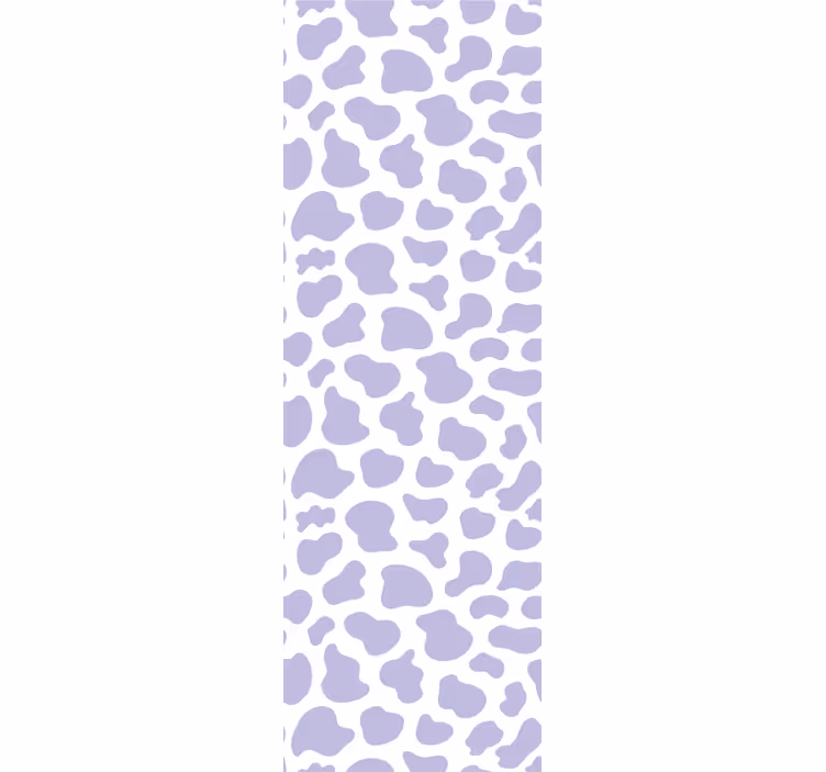 Toile fenêtre chambre adolescent motif vache violet - TenStickers