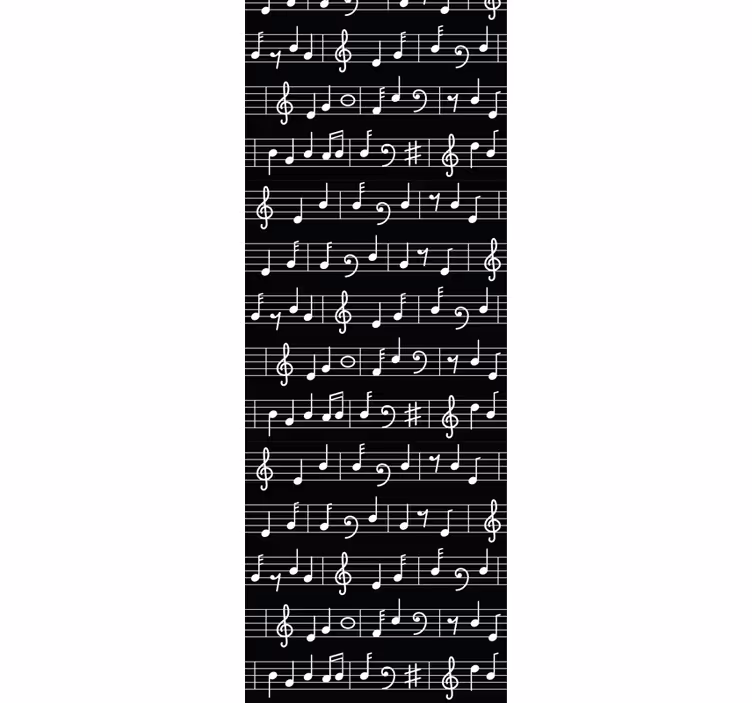 Toile fenêtre chambre adolescent musicale - TenStickers