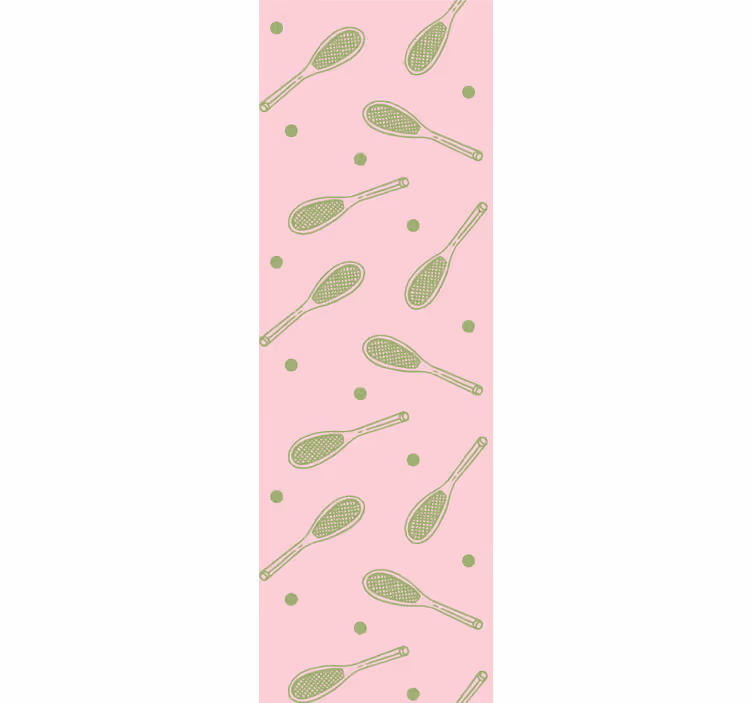 Toile fenêtre chambre adolescent design raquettes tennis - TenStickers