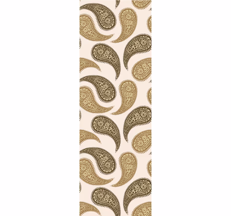 Toile fenêtre classique motif paisley indien - TenStickers