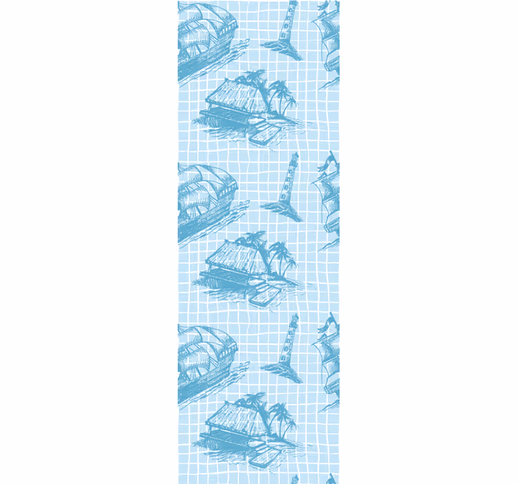 Toile fenêtre classique motif westwind - TenStickers