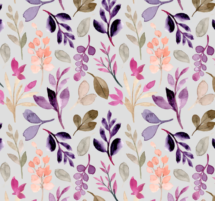 Toile fenêtre chambre bébé couleurs douces florales - TenStickers