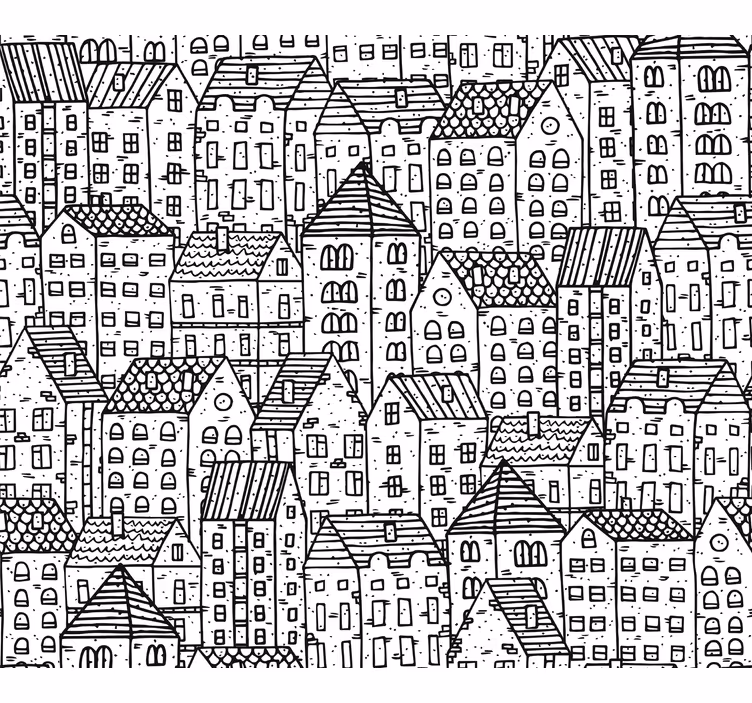 Toile fenêtre chambre bébé maisons de jeu - TenStickers