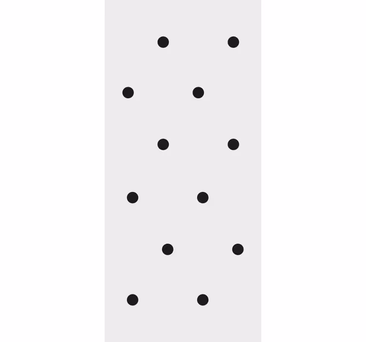 Toile fenêtre couloir motifs noirs nordiques - TenStickers