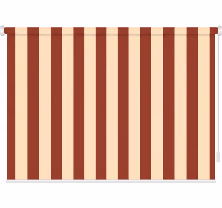 Toile fenêtre couloir tons rouges et beiges - TenStickers