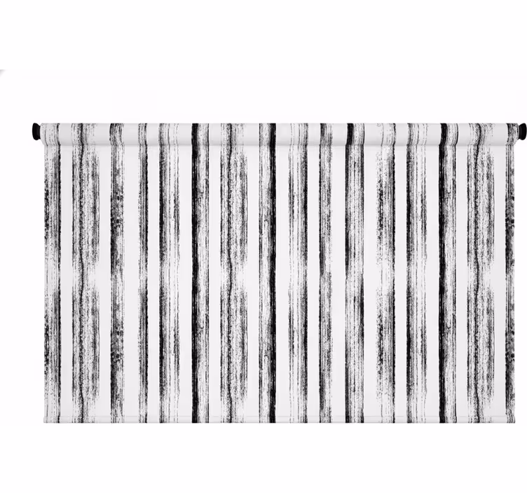 Toile fenêtre couloir noir et blanc nordique - TenStickers