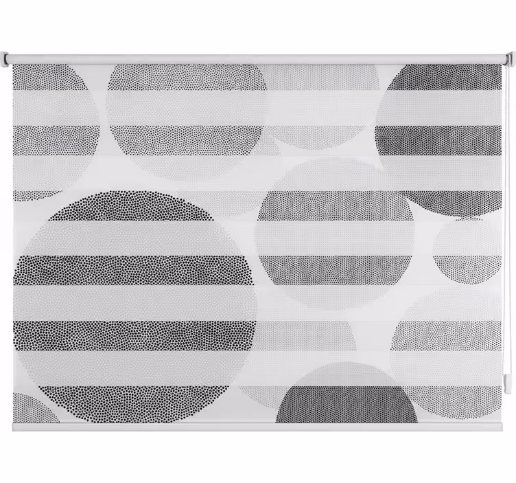 Toile fenêtre salle de bain cercle lumineux - TenStickers