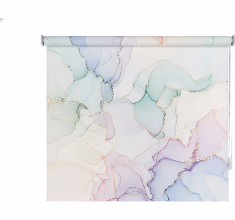 Toile fenêtre salle de bain couleur pastel - TenStickers
