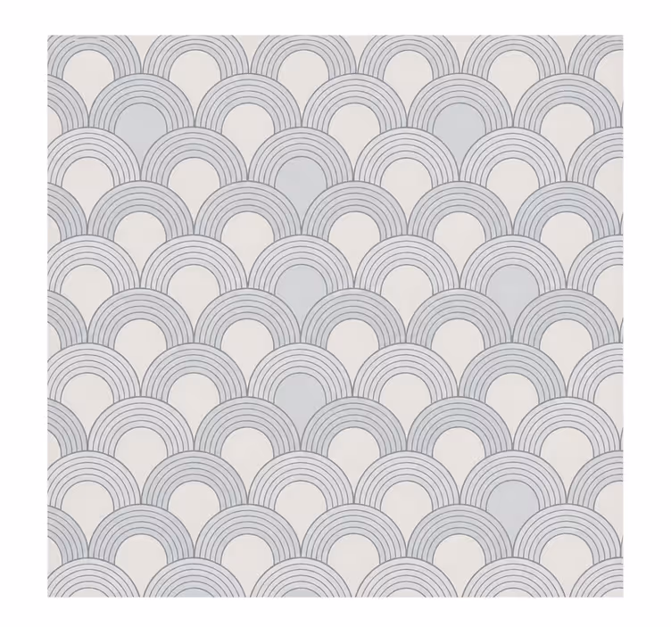 Toile fenêtre chambre couple motif demi-cercle 160 - TenStickers