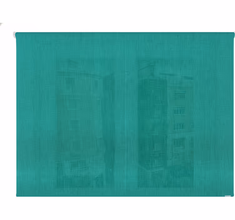 Toile fenêtre vert peinture de bâtiment - TenStickers