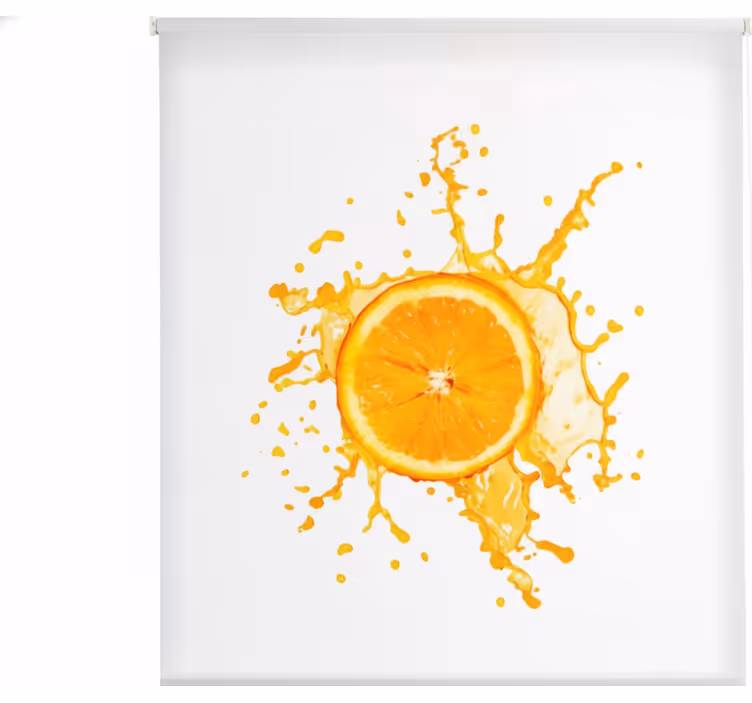 Toile fenêtre cuisine largeur 130 fruit orange - TenStickers
