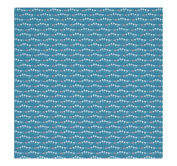Toile fenêtre bleu motif drapeaux - TenStickers