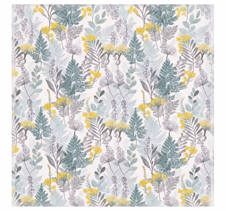 Toile fenêtre cuisine 170 cm plantes forestières - TenStickers