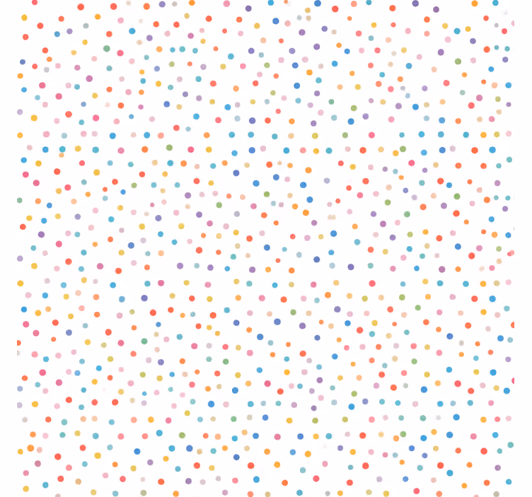 Toile fenêtre salle de bain largeur 300 pois colorés - TenStickers