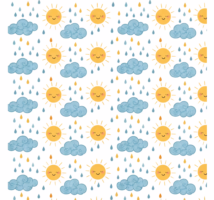 Toile fenêtre salle de bain motif joyeux 300 cm - TenStickers