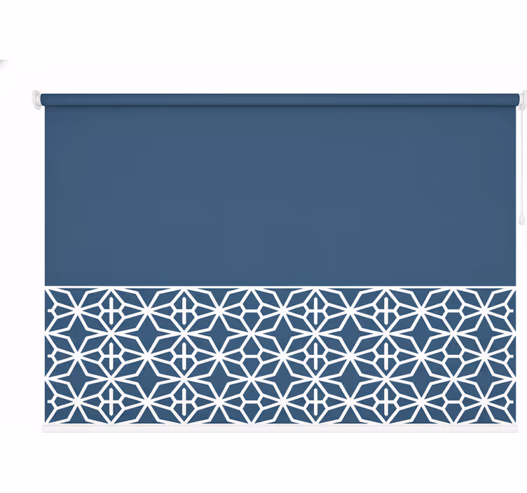 Toile fenêtre bleu bord léger inférieur - TenStickers