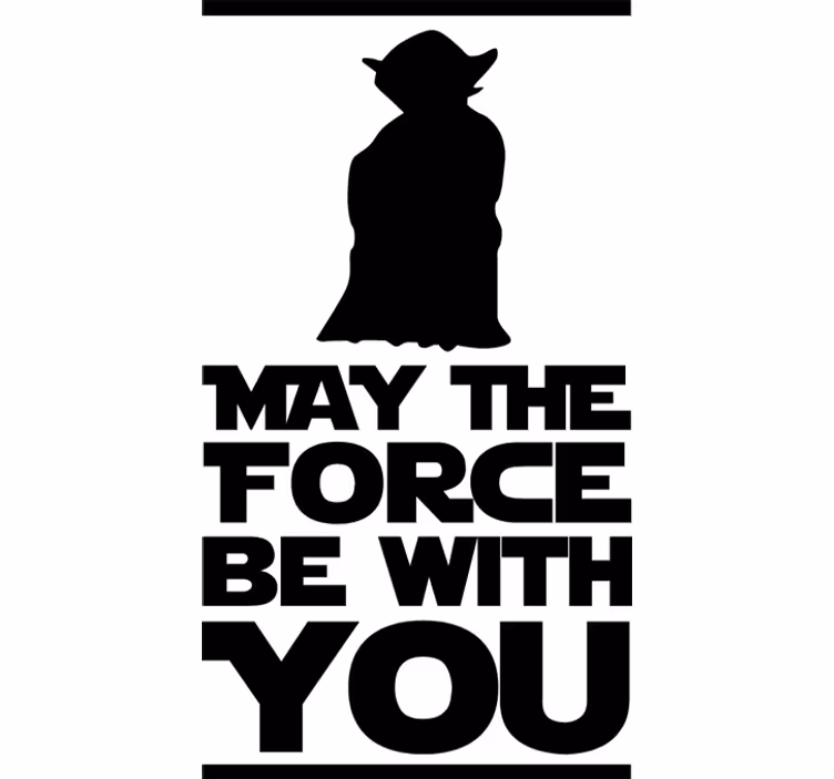 Toile fenêtre série et film citation yoda - TenStickers