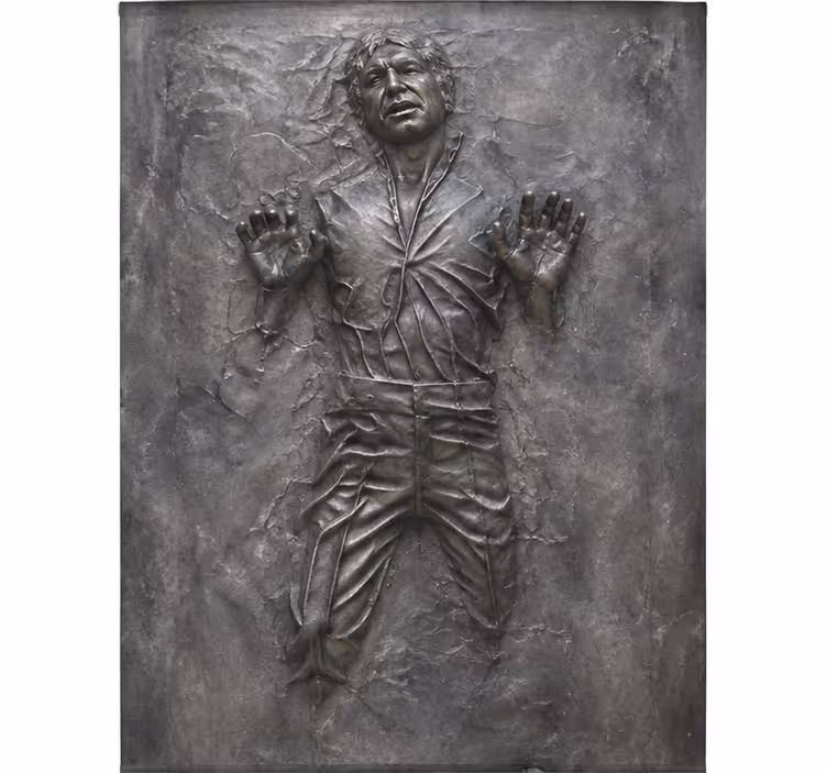 Toile fenêtre série et film han solo en carbonite - TenStickers