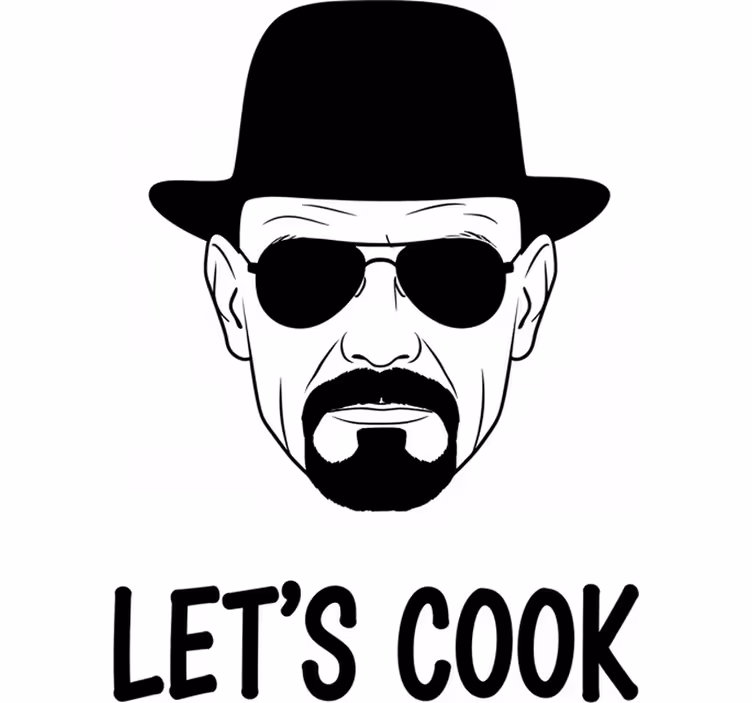 Toile fenêtre série et film heisenberg on cuisine - TenStickers