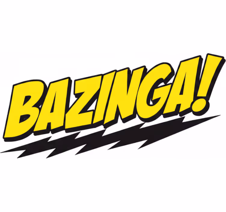 Toile fenêtre série et film bazinga big bang - TenStickers