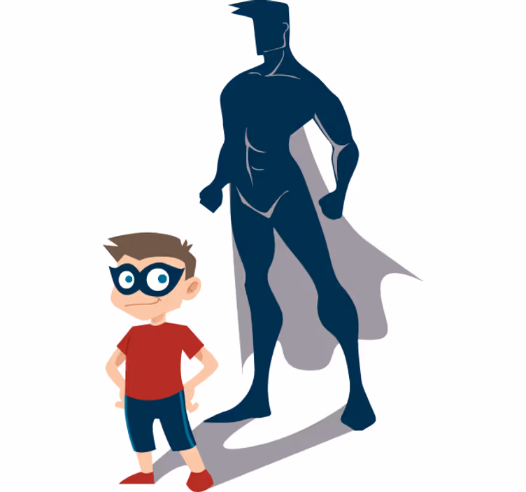 Toile fenêtre super héro enfant héros - TenStickers
