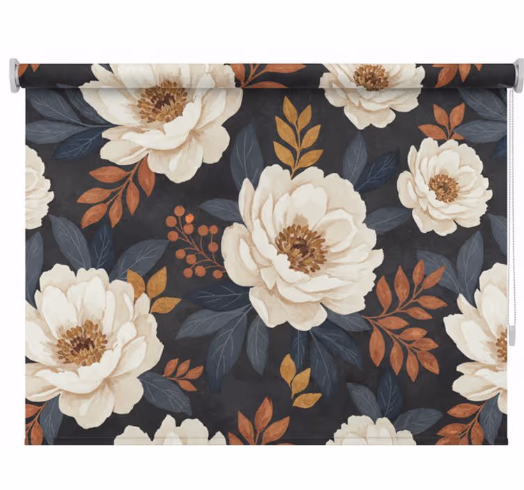 Toile fenêtre balcon design floral classique - TenStickers