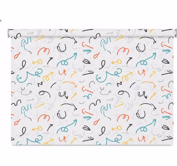 Toile fenêtre chambre adolescent flèche colorée amusante - TenStickers
