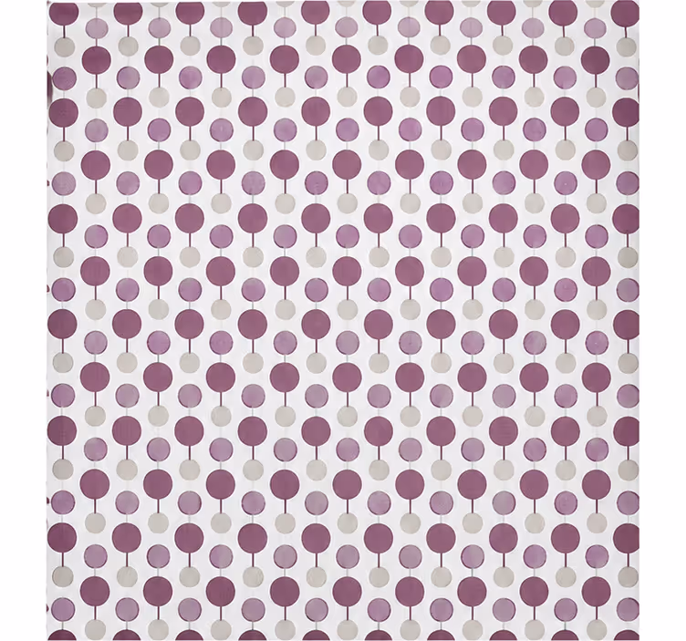 Toile fenêtre violet motif cercles connectés - TenStickers