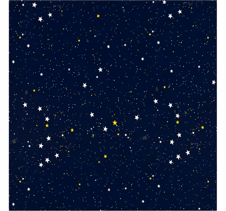 Toile fenêtre bleu ciel étoilé - TenStickers
