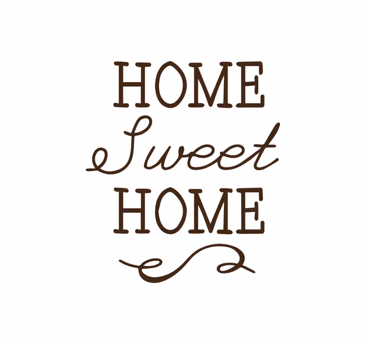 Store enrouleur avec phrase Home sweet home - TenStickers