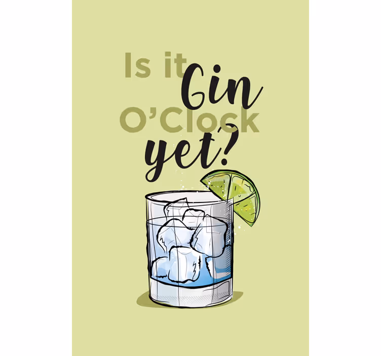 Stores avec phrases Est-ce du gin - TenStickers