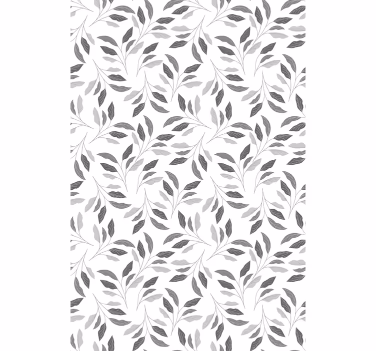 Stores élégants Feuilles grises - TenStickers