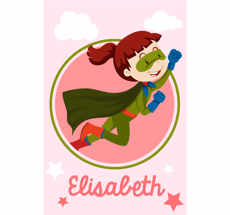 Store enrouleur enfant super-héros fille personnalisable - TenStickers