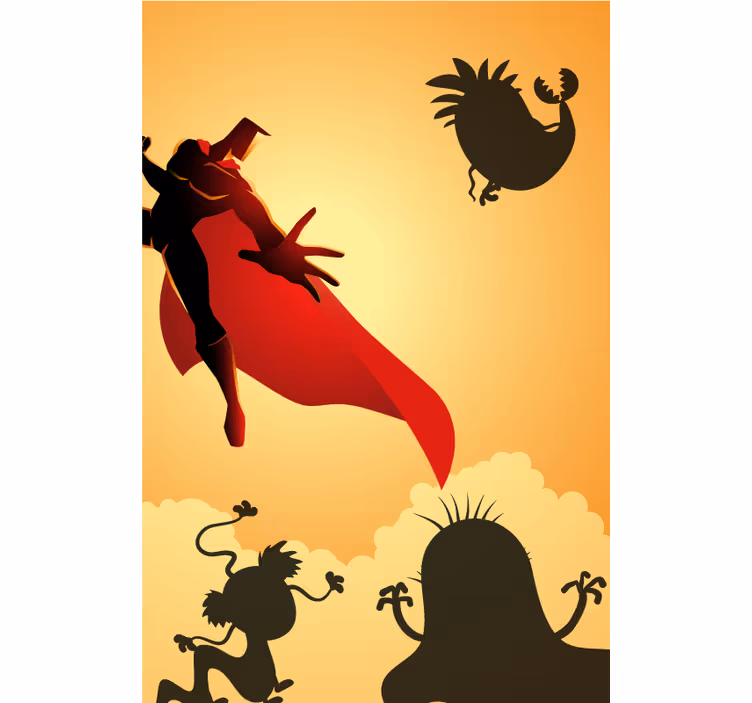 Stores de super-héros Monstre cinquième - TenStickers