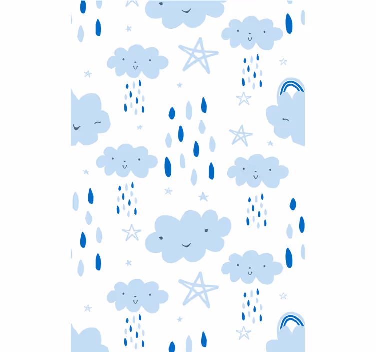 Ombre store de fenêtre nuage pluvieux - TenStickers