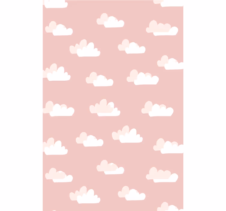Toile fenêtre nuage modèle de ciel nuageux - TenStickers