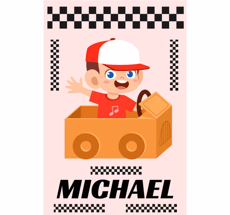 Store enrouleur personnalisable aventure de course - TenStickers
