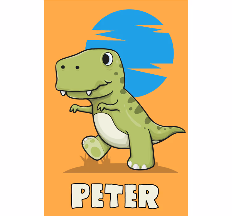 Store enrouleur dinosaure vert personnalisable - TenStickers