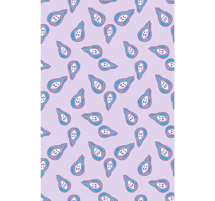 Toile fenêtre fruits et légumes motif de poire ludique - TenStickers